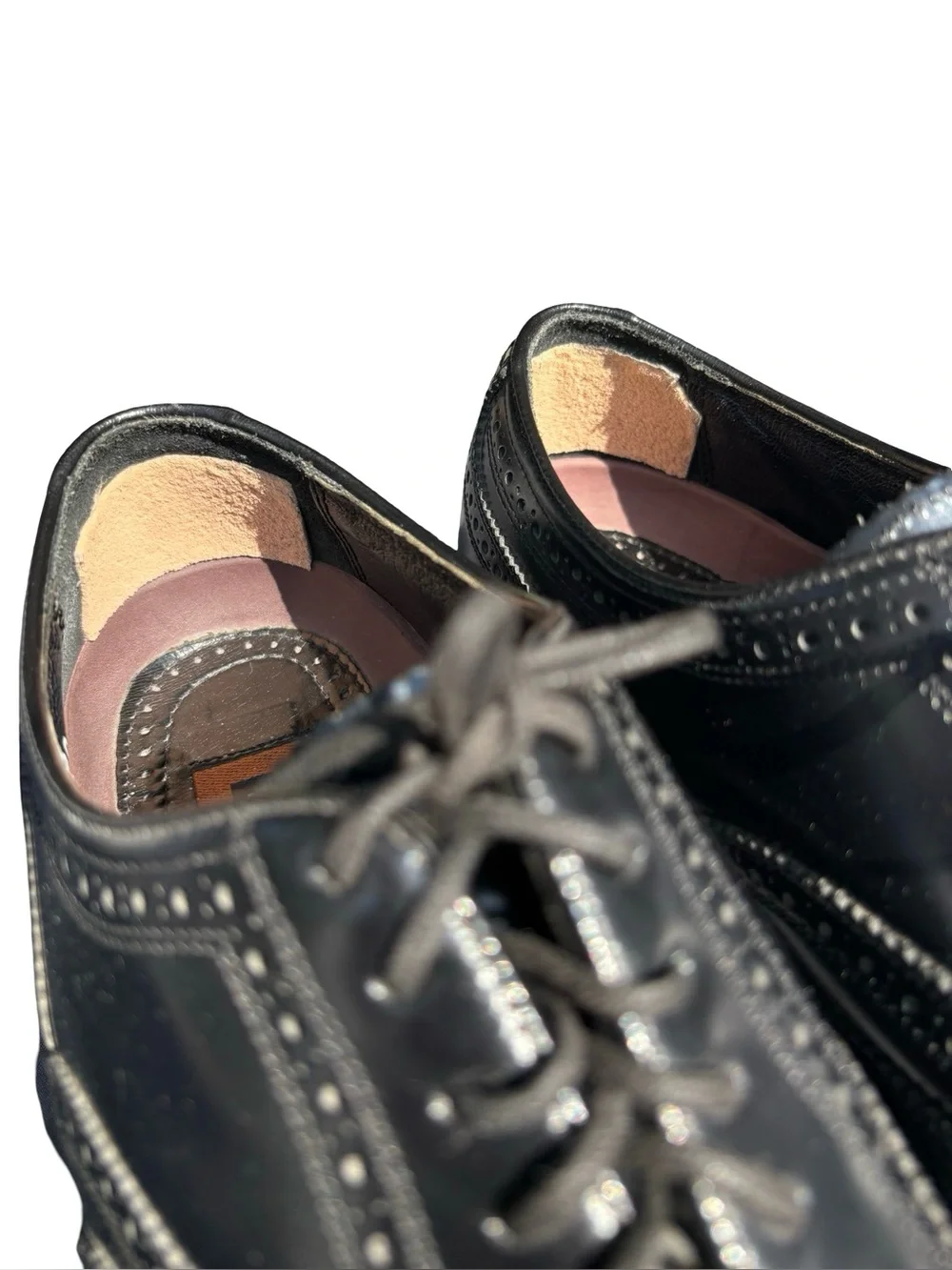 Florsheim Lexington Wingtip Oxford Black Leather Shoes Mens 9 Narrow Fit